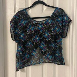 Women’s Exhilaration sheer crop top